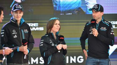 Szefowa zespołu Williams F1 Claire Williams z kierowcami George
