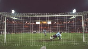 Gareth Southgate je zgrešil enajstmetrovko Anglija Nemčija Euro 1996