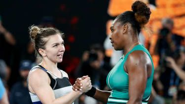 Simona Halep tabte mod Serena Williams ved Australian Open 2019 i januar