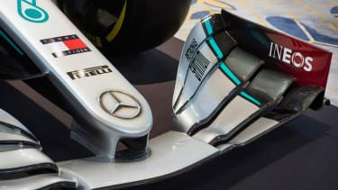 Mercedes W11 livery F1 2020 bil