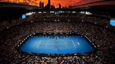 Rod Laver Arena i Melbourne er vært for finalen i Australian Open tennis grand slam