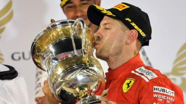 Sebastian Vettel Veľká cena Bahrajnu Formuly 1
