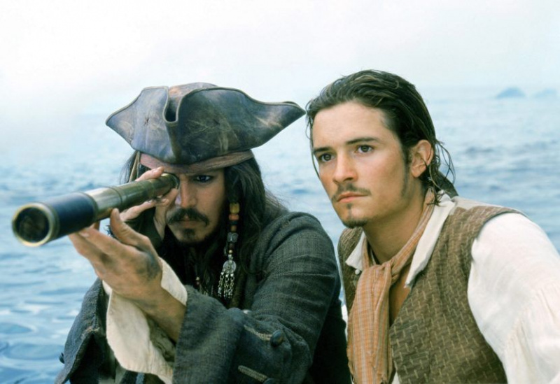 Piratas del Caribe Johnny Depp Orlando Bloom
