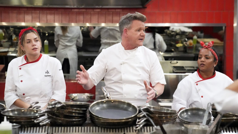   Carmen, Gordon Ramsay a Claudia o pekle's Kitchen