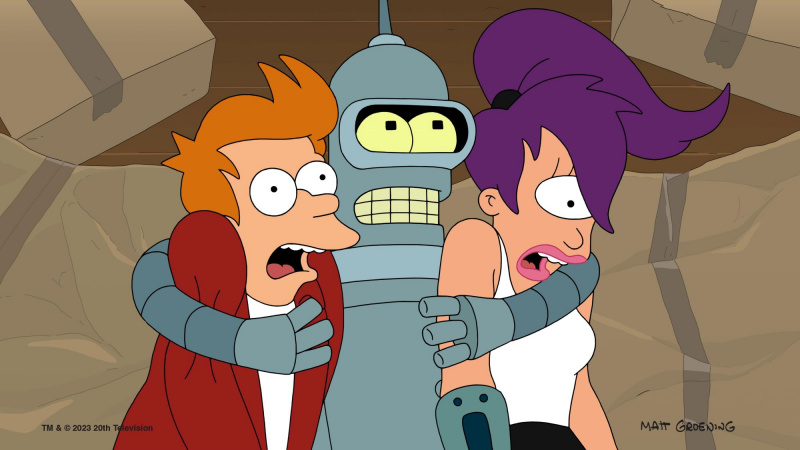   Futurama'da Fry, Bender ve Leela