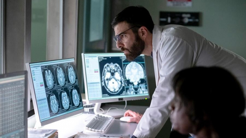   Ο Zachary Quinto ως Dr. Oliver Wolf στο Brilliant Minds