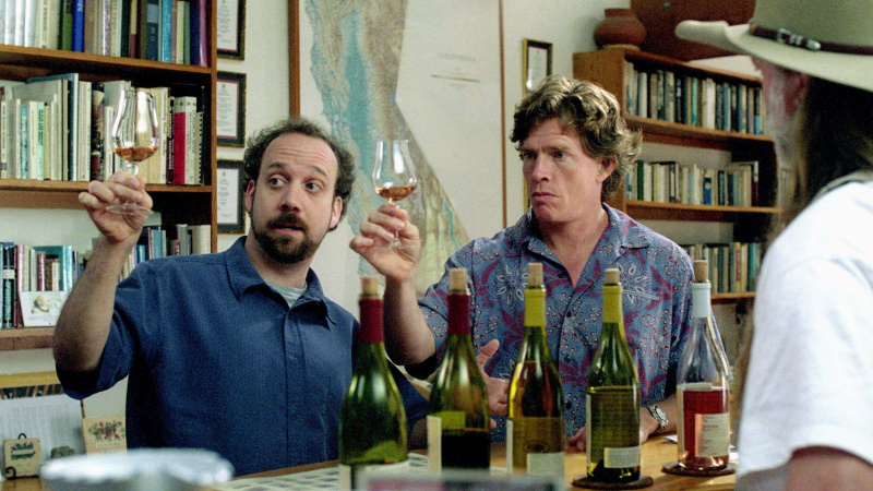   Paul Giamatti และโบสถ์ Thomas Haden ใน Sideways