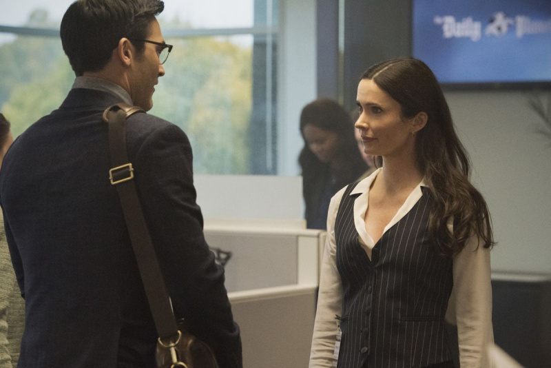 Supermann og Lois Tyler Hoechlin Elizabeth Tulloch Clark