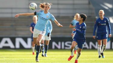 Manchester City v únoru v FA Women’s Super League remizoval s Chelsea 2:2