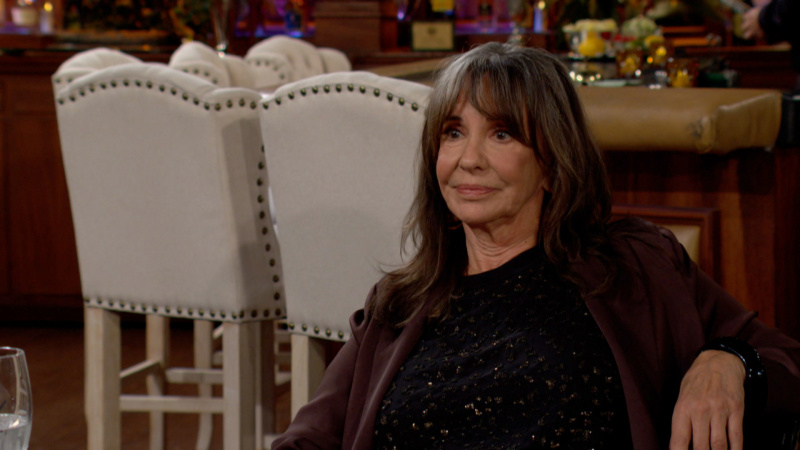   Jess Walton ako Jill pri jedálenskom stole vo filme The Young and the Restless