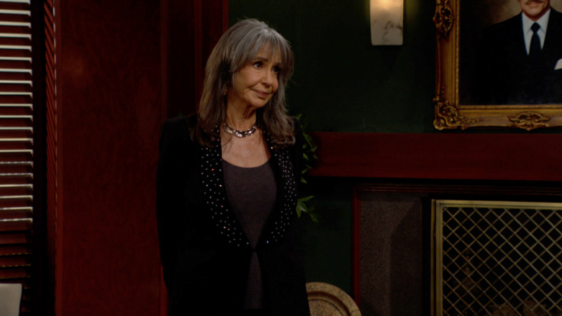   Victor'daki Jill rolünde Jess Walton's office in The Young and the Restless