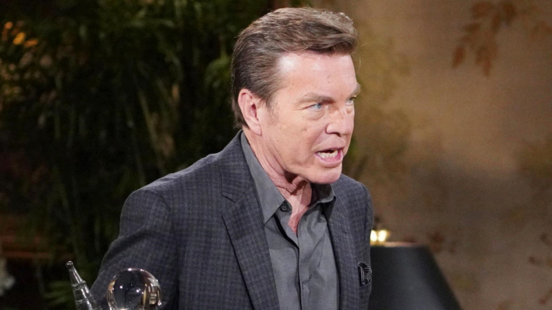   Peter Bergman ขณะที่ Jack Abbott โกรธใน The Young and the Restless