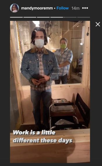 Milo Ventimiglia Set de rodaje de la temporada 5 de This Is Us
