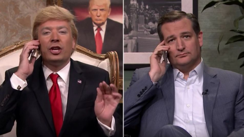 Donald Trump ruft Ted Cruz in der Tonight Show (VIDEO) an