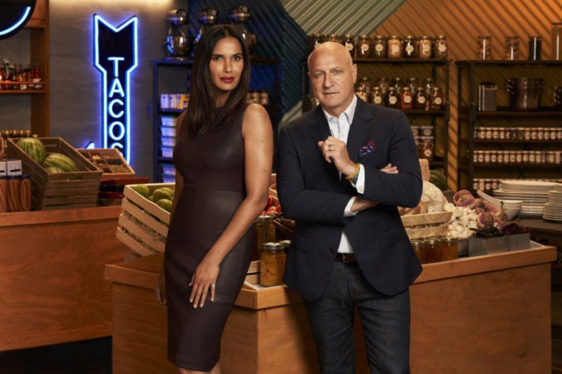 Top Chef Padma Lakshmi Tom Colicchio
