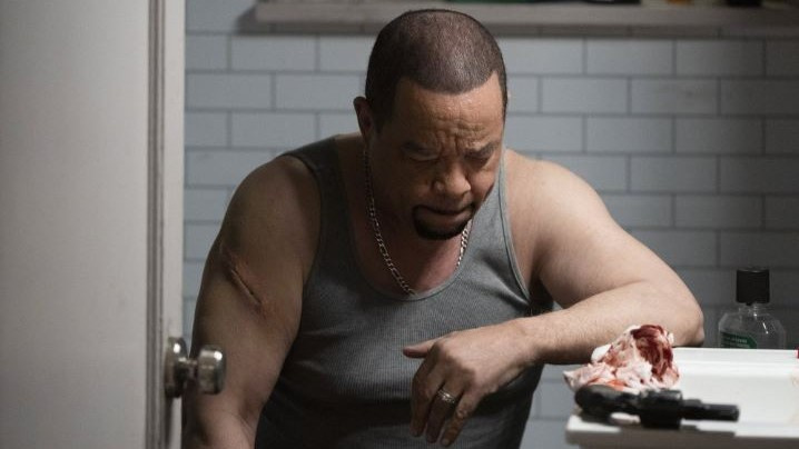   Law & Order: SVU 25. sezon 13. bölümde silah yarasını tedavi eden Fin rolünde Ice-T