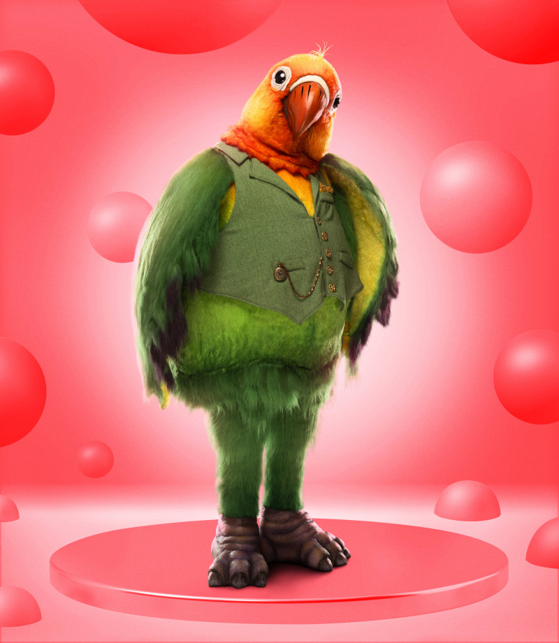  Immagine promozionale di Lovebird della stagione 11 di The Masked Singer