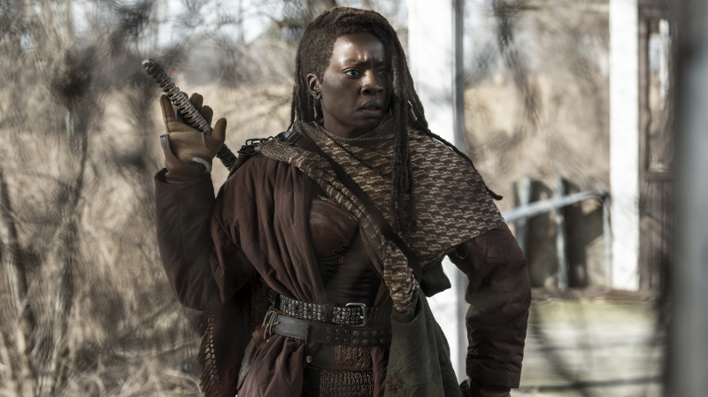   Danai Gurira ako Michonne vo filme The Walking Dead: The Ones Who Live