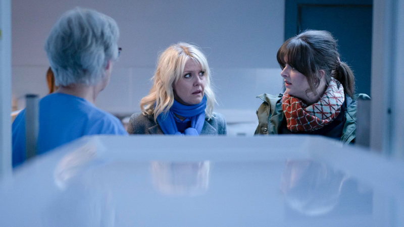  Cora McLean, DI Ruth Calder, DI 'Tosh' McIntosh en la temporada 8 de Shetland