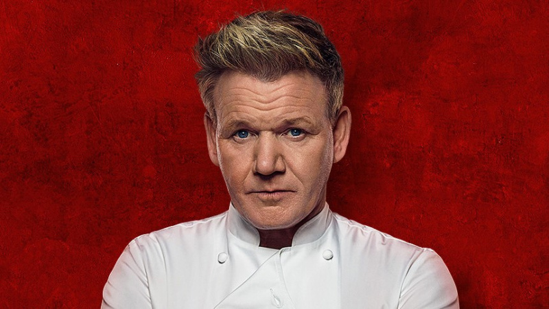 Promo εικόνα του Gordon Ramsay για την Hell's Kitchen