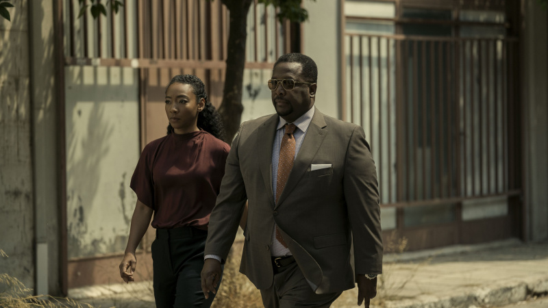   Бетти Гэбриэл и Уэнделл Пирс в фильме «Том Клэнси»'s Jack Ryan