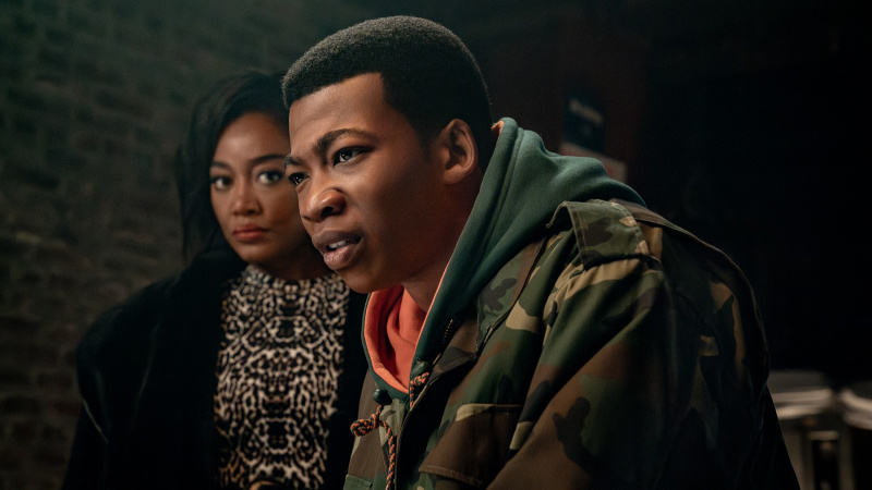 Patina Miller και Mekai Curtis ως Raq και Kanan στο Power Book III: Ανύψωση Kanan Season 4