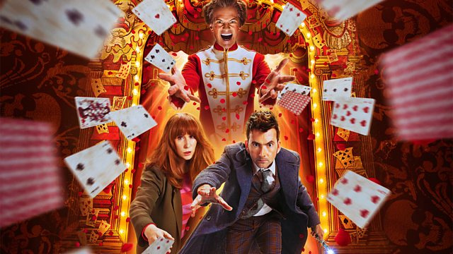 Catherine Tate และ David Tennant ในตอนที่ 3 ของรายการพิเศษครบรอบ 60 ปี Doctor Who เรื่อง The Giggle