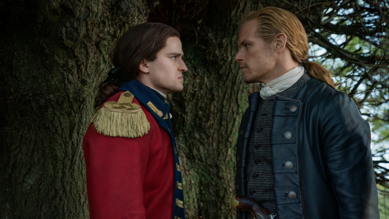วิลเลียมและเจมีเผชิญหน้ากันใน Outlander ซีซั่น 7 ตอนที่ 12