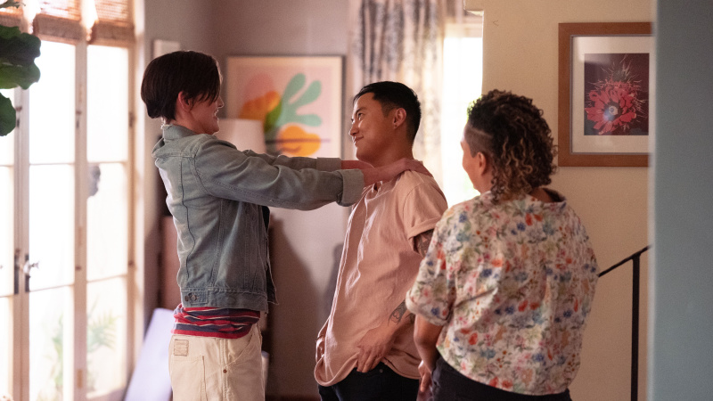   Jacqueline Toboni, Leo Sheng y Rosanny Zayas en The L Word: Generación Q