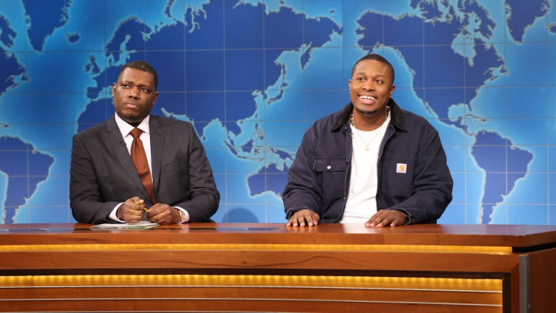   Michael Che und Devon Walker bei Saturday Night Live