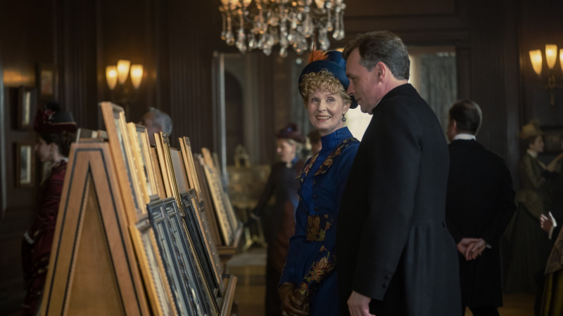   ซินเธีย นิกสัน และโรเบิร์ต ฌอน ลีโอนาร์ด ใน The Gilded Age