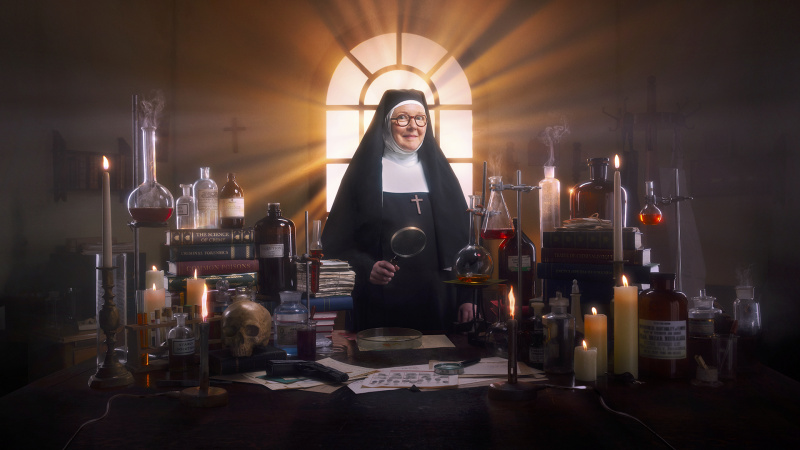 Art clé de la saison 3 de Sister Boniface Mysteries avec Lorna Watson