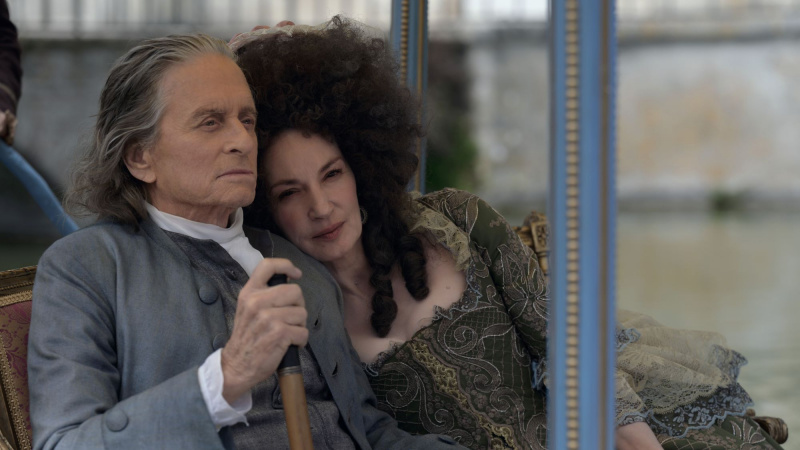   Michael Douglas și Jeanne Balibar în Franklin