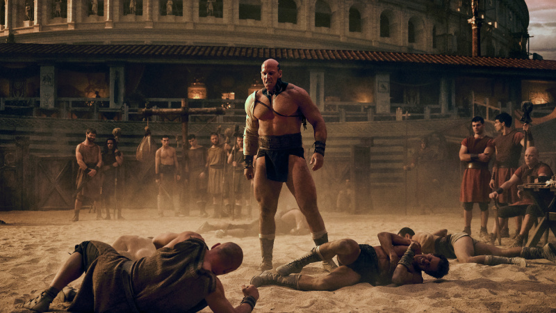   Zápas gladiátorov z filmu Tí, ktorí zomrú.