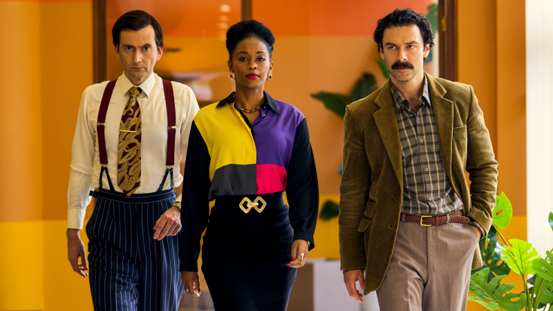 David Tennant, Nafessa Williams ve Aidan Turner, Rivals kadrosunun bir parçası