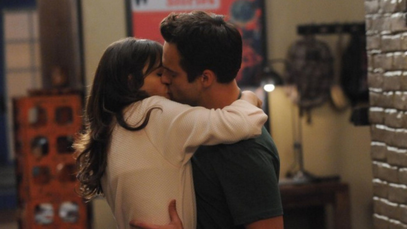   Zooey Deschanel ja Jake Johnson elokuvassa New Girl