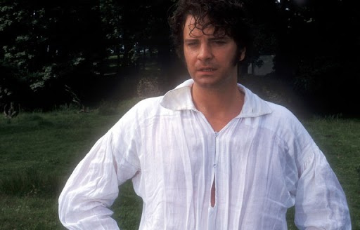   Colin Firth härra Darcy rollis filmis Pride and Prejudice.