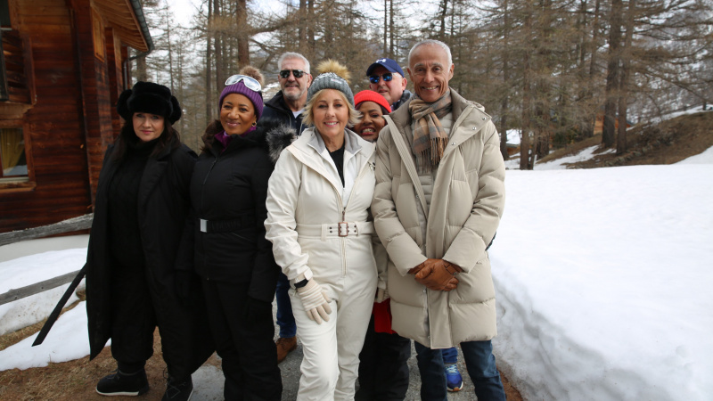   Andrew Ridgeley와 Last Christmas 출연진's music video revisit Saas-Fee, Switzerland