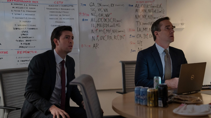   Nicholas Braun og Matthew Macfadyen etter hverandre