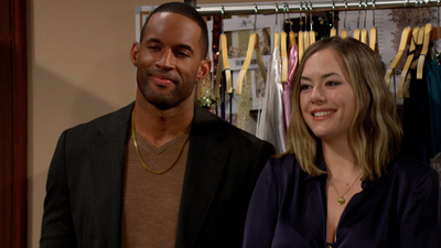 Cesur ve Güzel'de Carter (Lawrence Saint-Victor) ve Hope (Annika Noelle)
