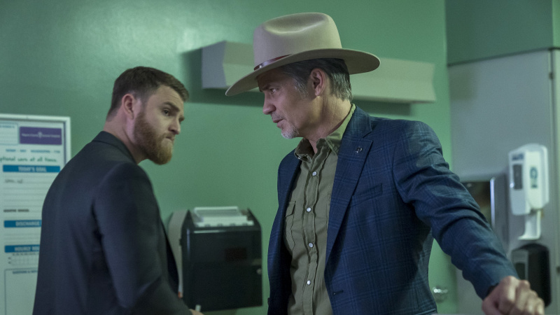 Yosef Kasnetzkov und Timothy Olyphant in Justified: City Primeval