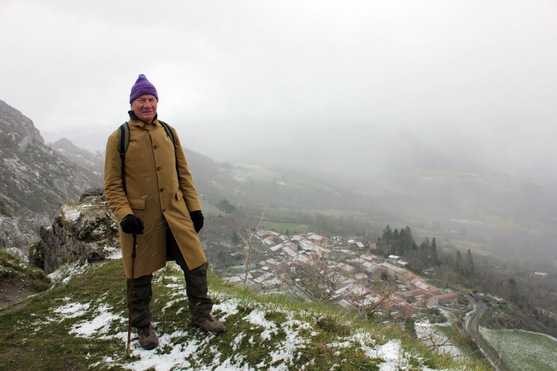   Michael heeft te maken met slecht weer in de Ariège