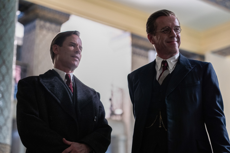   Esso's the spying game for Nicholas Elliott and Kim Philby.