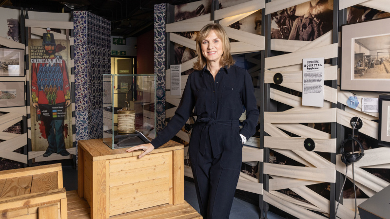   Fiona Bruce im Florence-Nightingale-Museum