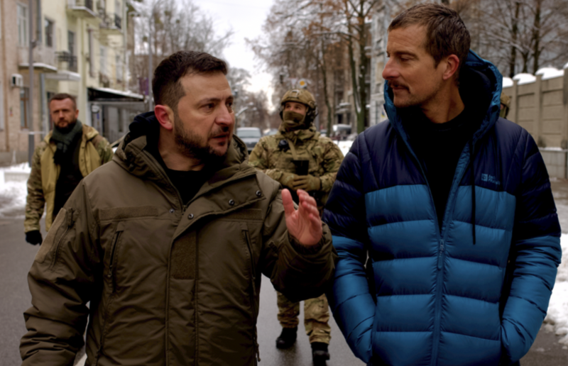   Bear Grylls sastaje se s predsjednikom Zelenskim