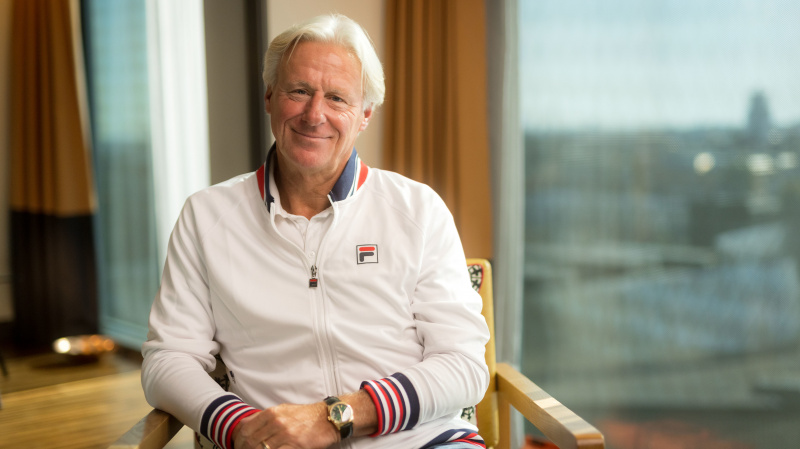   Kopfschuss von Björn Borg aus „Gods of Tennis“.