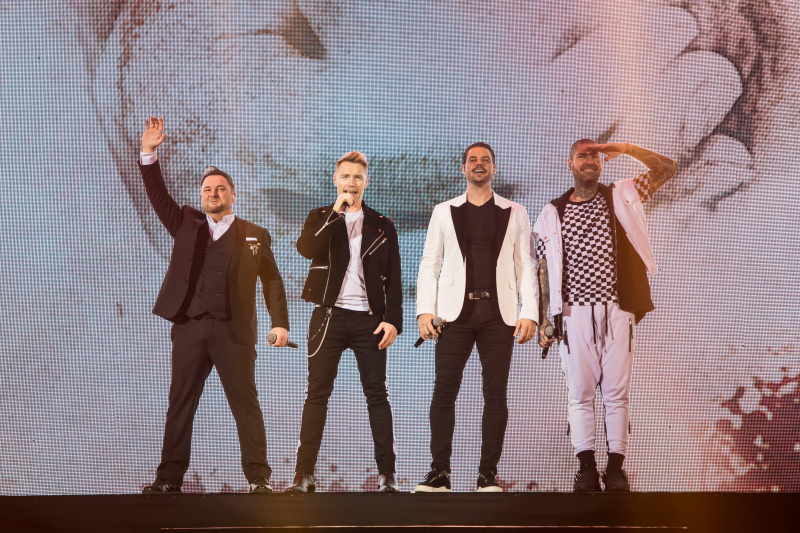   Boyzone -jäsenet Mikey, Ronan, Keith ja Shane