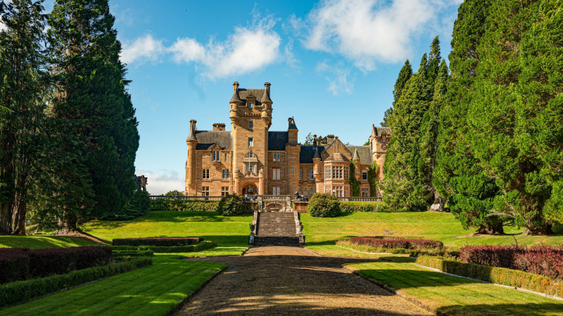   Une photo du château d'Ardross de la saison 2 de The Traitors