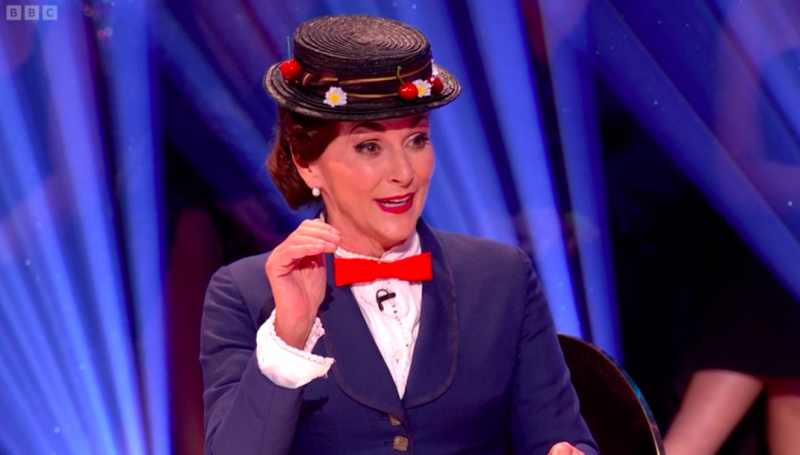   Shirley je bila oblečena kot Mary Poppins