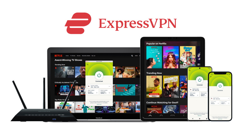   ExpressVPN Netflix ile çeşitli cihazlarda çalışıyor